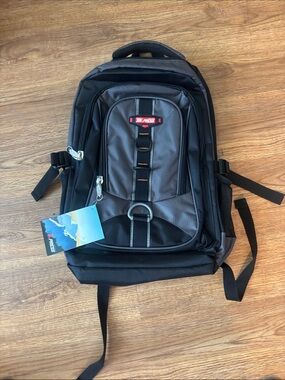 Express Two-Tone Black and Gray Men's Backpack